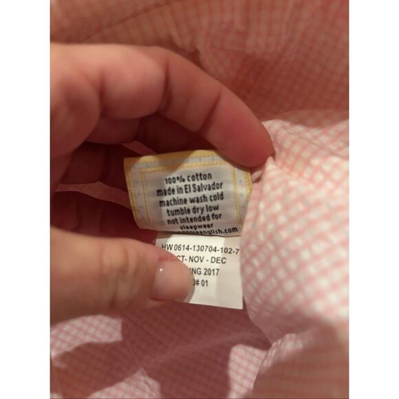 Little English Gingham Seersucker Smocked Bunny Tote - Picture 7 of 7